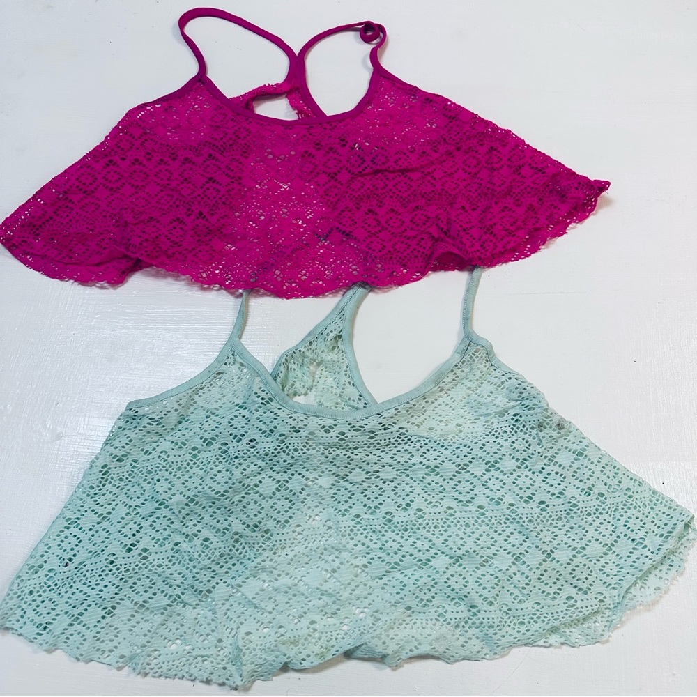 PINK Victoria's Secret 2 pc Swim Cover Up Tank Top size S - Picture 4 of 8
